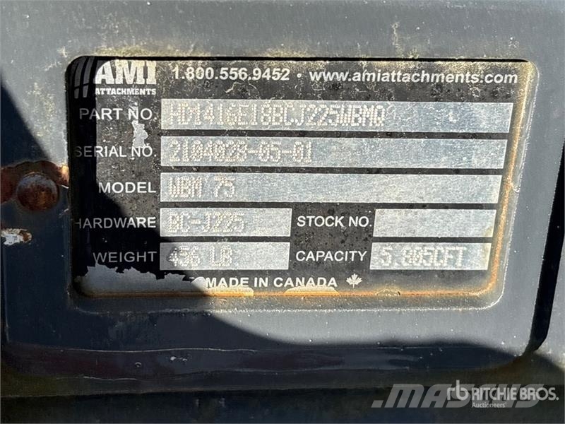 AMI 18DB88 16 in Q/C Digging Excavator Bucket دلاء