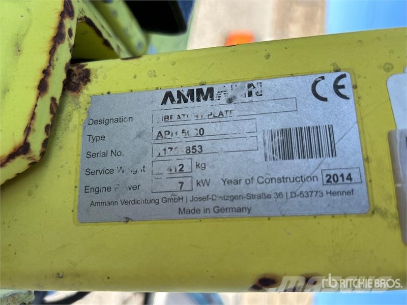 Ammann APH5030 Vibratory Plate Compactor Vibro ploče