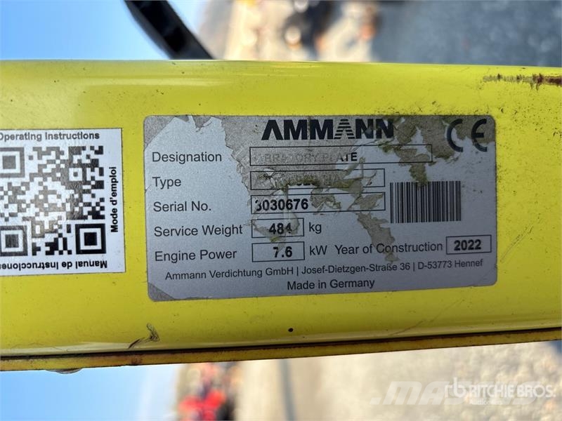 Ammann APR5920 Reversible Vibratory Plate Compactor Vibrátorok