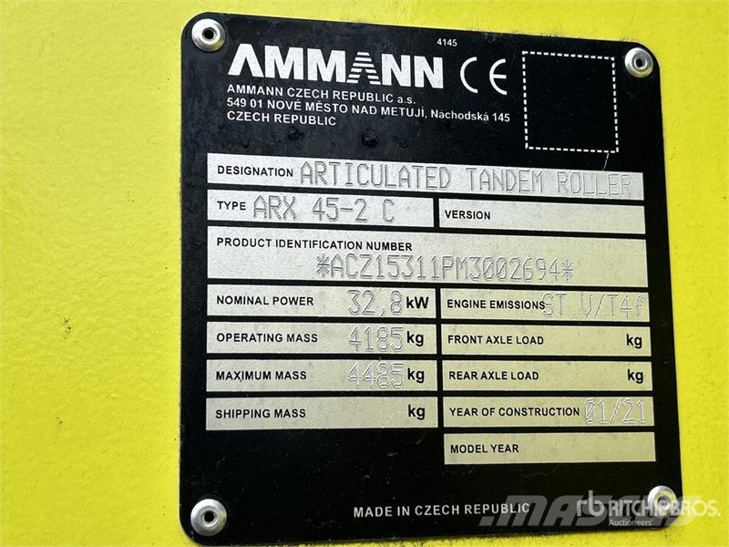 Ammann ARX45 Combination Roller Kombinált hengerek