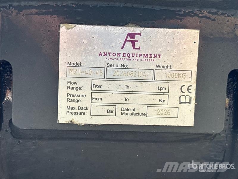  Anton Equipment MZJ-40-45 76 in Hydraulic Excavato دلاء