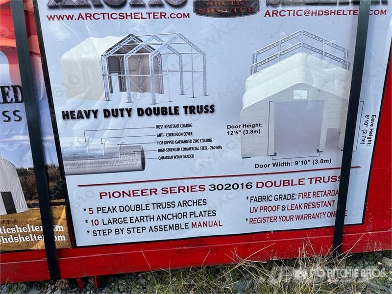 Arctic Shelter 20 ft x 30 ft Peak Double Truss Storage Building ( Stahlrahmenaufbauten