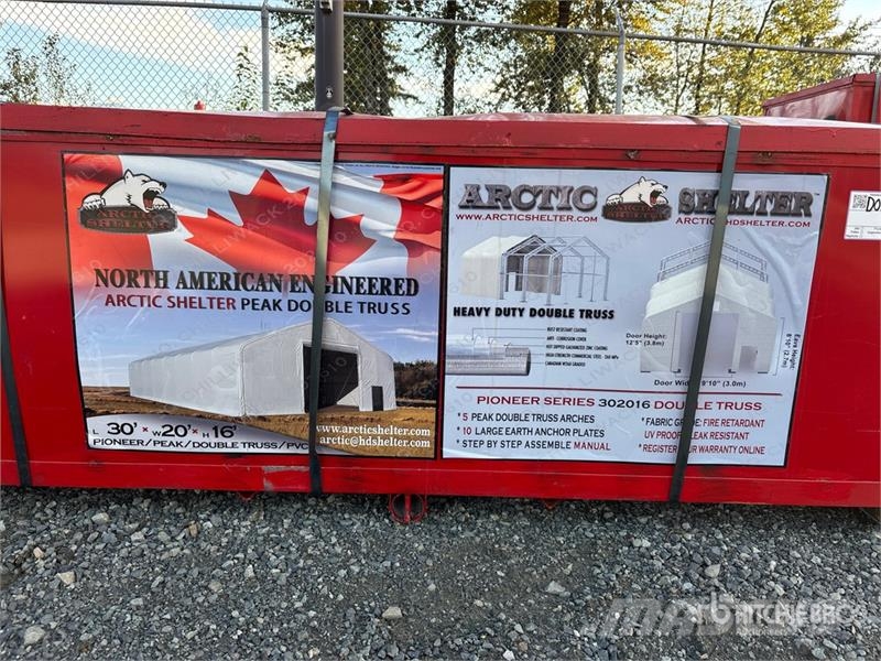 Arctic Shelter 20 ft x 30 ft Peak Double Truss Storage Building ( Stahlrahmenaufbauten