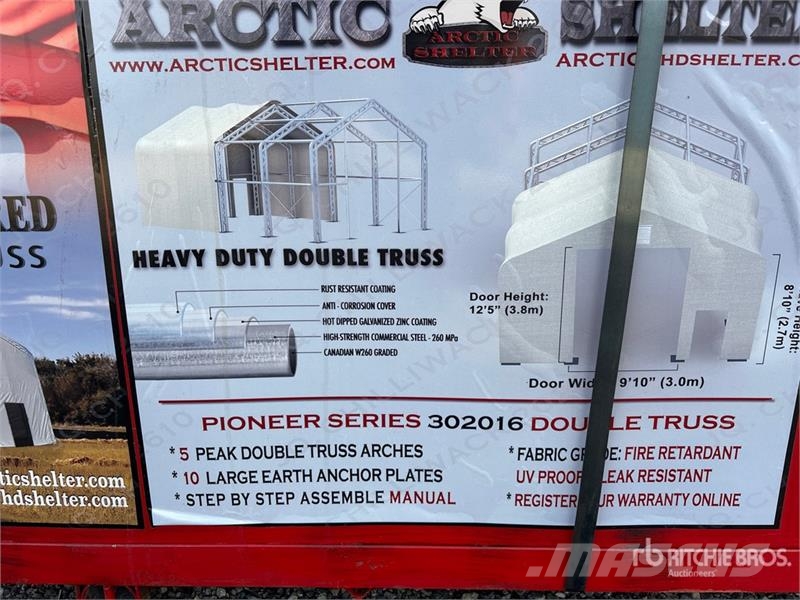 Arctic Shelter 20 ft x 30 ft Peak Double Truss Storage Building ( Stahlrahmenaufbauten