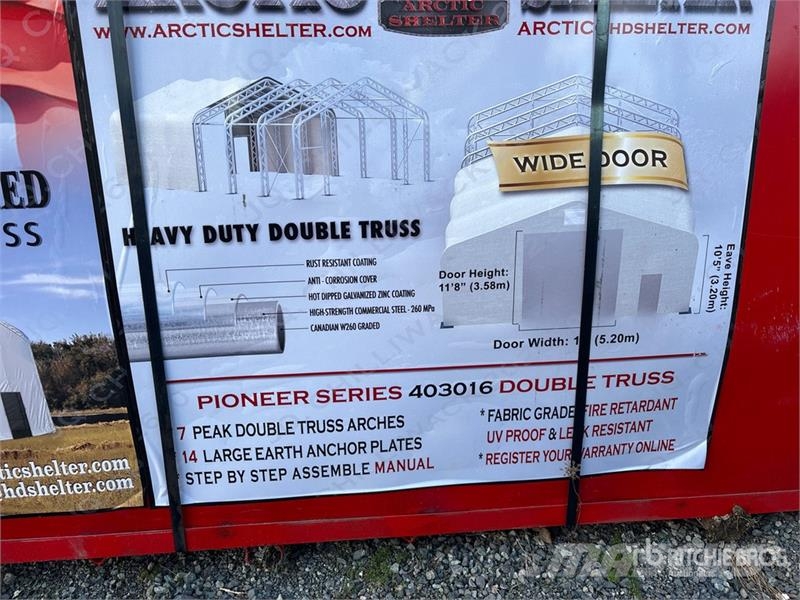 Arctic Shelter 30 ft x 40 ft Peak Double Truss Storage Building ( Stahlrahmenaufbauten