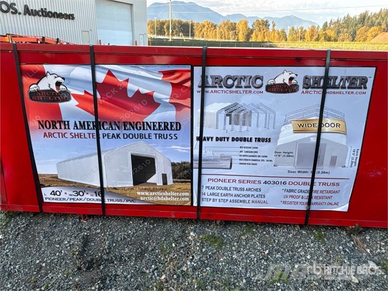 Arctic Shelter 30 ft x 40 ft Peak Double Truss Storage Building ( Stahlrahmenaufbauten