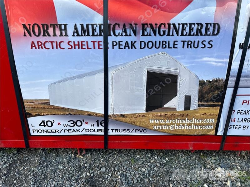 Arctic Shelter 30 ft x 40 ft Peak Double Truss Storage Building ( Stahlrahmenaufbauten