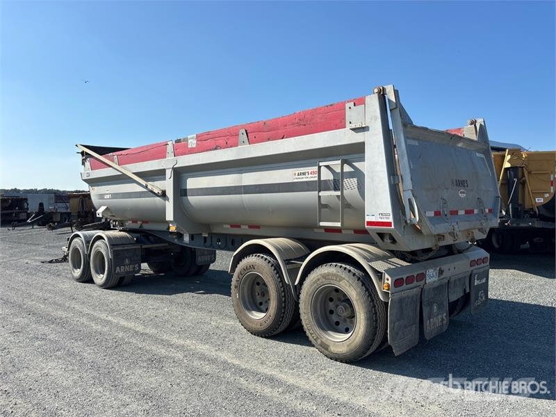 Arnes 450 25 ft Quad/A Pup End Dump Trailer Самоскиди