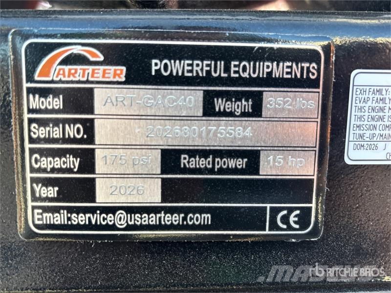 Arteer ART-GAC40 14.5 cfm Skid-Mounted 40 gal Air Compres Компресори