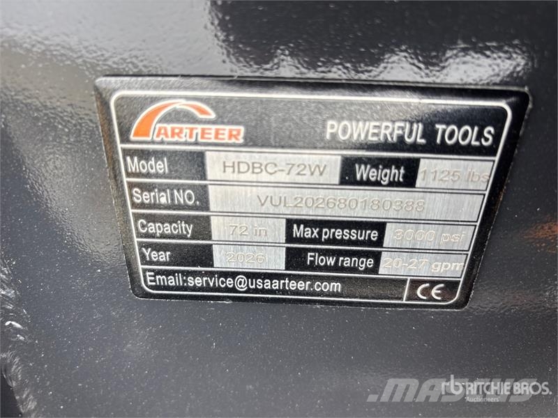 Arteer HDBC-72W 72 in Skid Steer Brush Cutter (Unused) Навісні та причіпні косарки