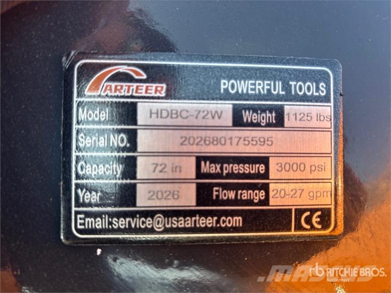 Arteer HDBC-72W 72 in Skid Steer Brush Cutter (Unused) Gezogene und selbstfahrende Mäher