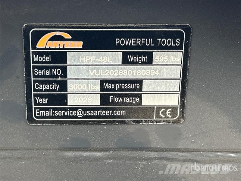 Arteer HPF-48L 48 in Hydraulic Skid Steer Forks (Unused) Građevinarske viljuške