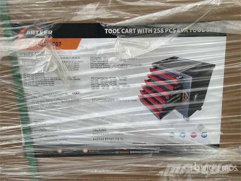 Arteer JS-RC07 Tool Box w/ 258 Piece EVA Tool Sets (Unuse Ostale komponente za građevinarstvo