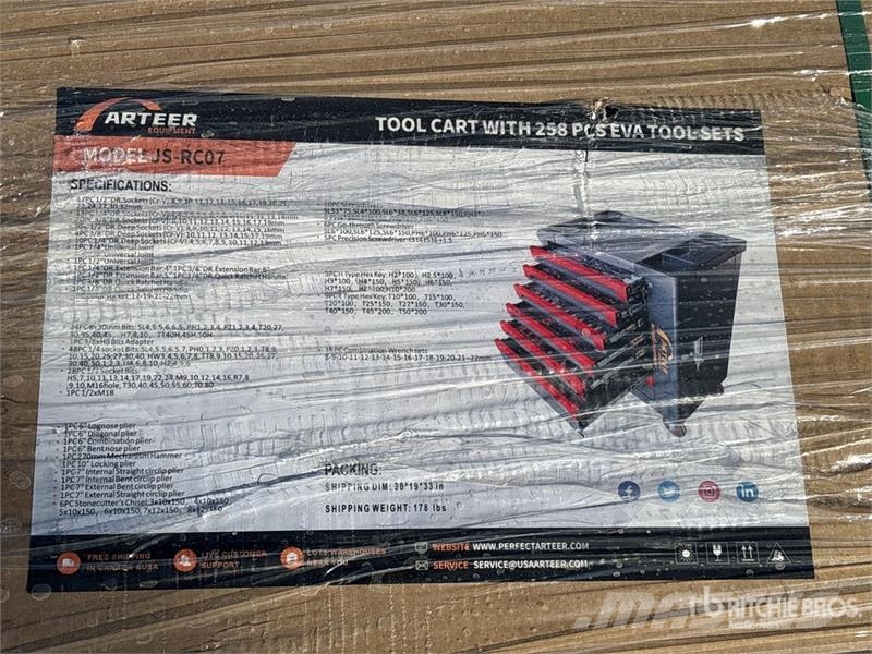 Arteer JS-RC07 Tool Box w/ 258 Piece EVA Tool Sets (Unuse 其他組件