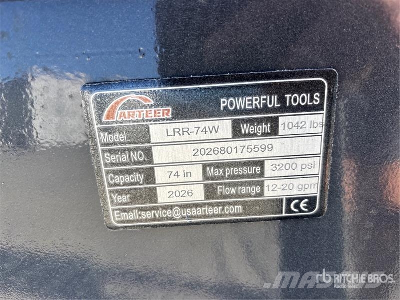 Arteer LRR-74W 74 In Skid Steer Landscape Rake (Unused) Kreiselheuer/-wender