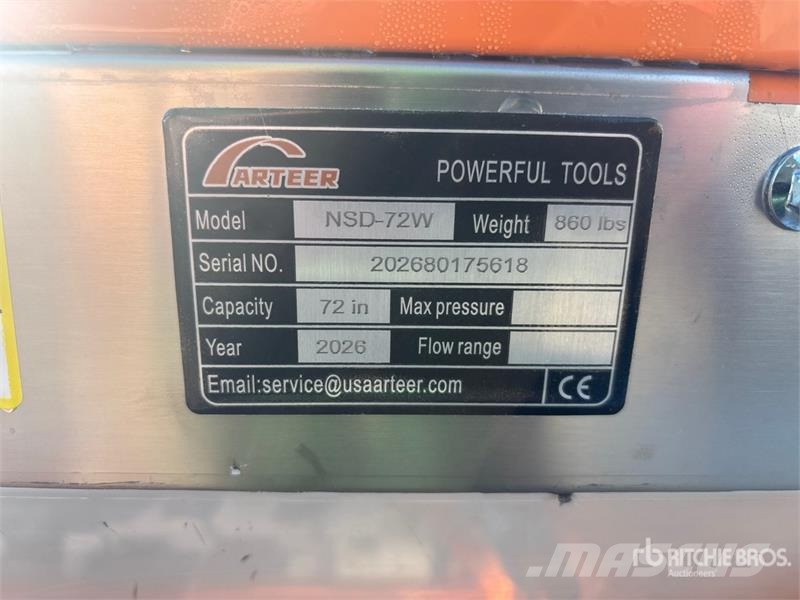 Arteer NSD-72W 66 in Skid Steer Seeder (Unused) 鑽頭