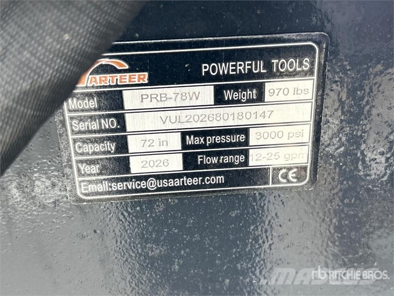 Arteer PRB-78W 78 in Power Rake Skid Steer Bucket (Unused Κουβάδες