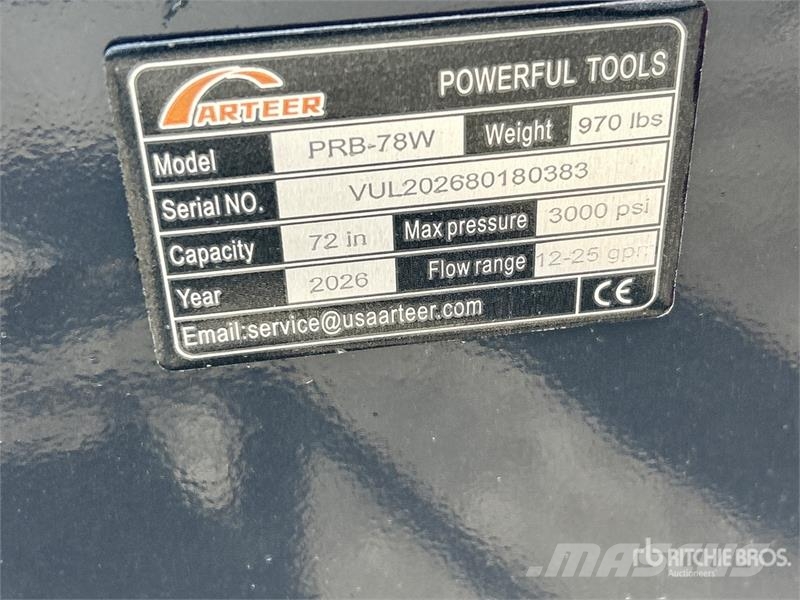 Arteer PRB-78W 78 in Power Rake Skid Steer Bucket (Unused Κουβάδες