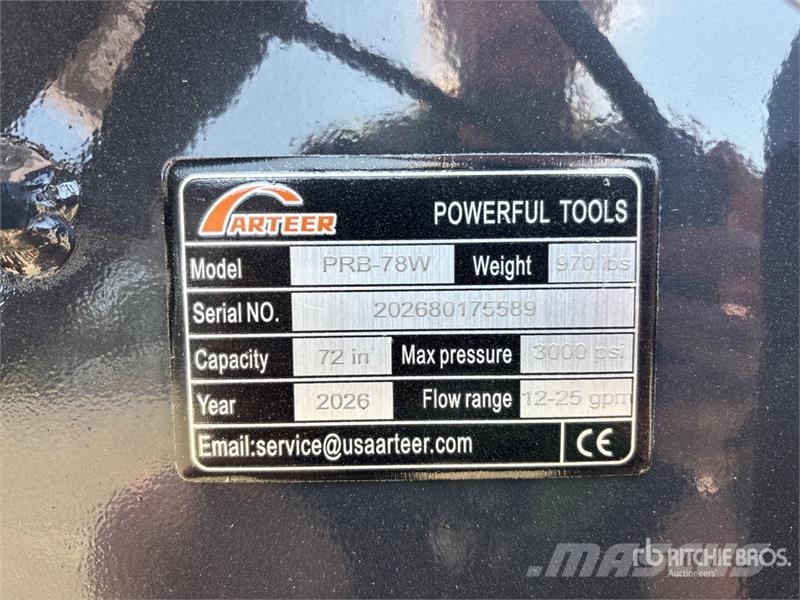 Arteer PRB-78W 78 in Rake Skid Steer Bucket (Unused) Bakken