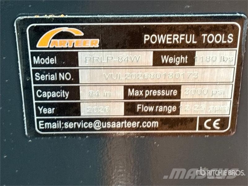Arteer PRLP-84W 84 in 84 In Power Rake Skid Steer Landpla Setvospremači