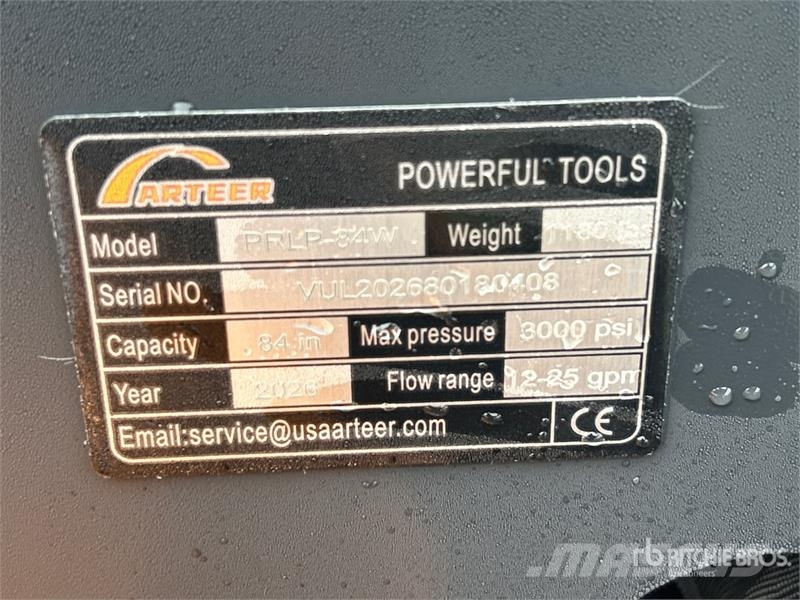 Arteer PRLP-84W 84 in Power Rake Skid Steer Landplane (Un زلاقات ميدانية