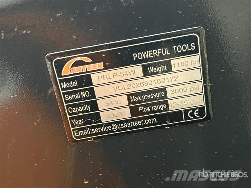 Arteer PRLP-84W 84 in Power Rake Skid Steer Landplane (Un Smagās ecēšas