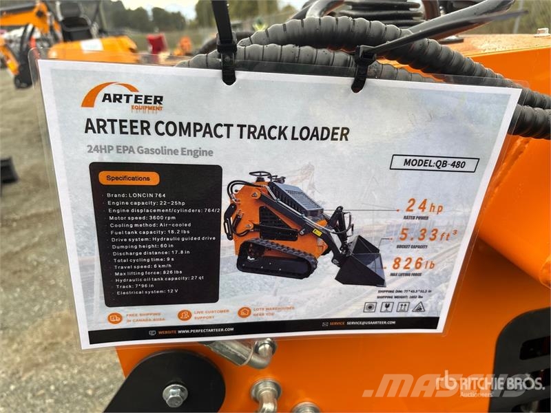 Arteer QB-480 Mini Compact Track Loader (Unused) Mini Pale Gommate