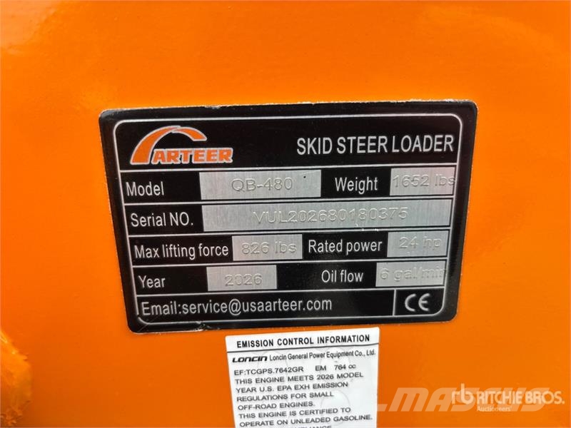 Arteer QB-480 Mini Compact Track Loader (Unused) Kompaktlastare