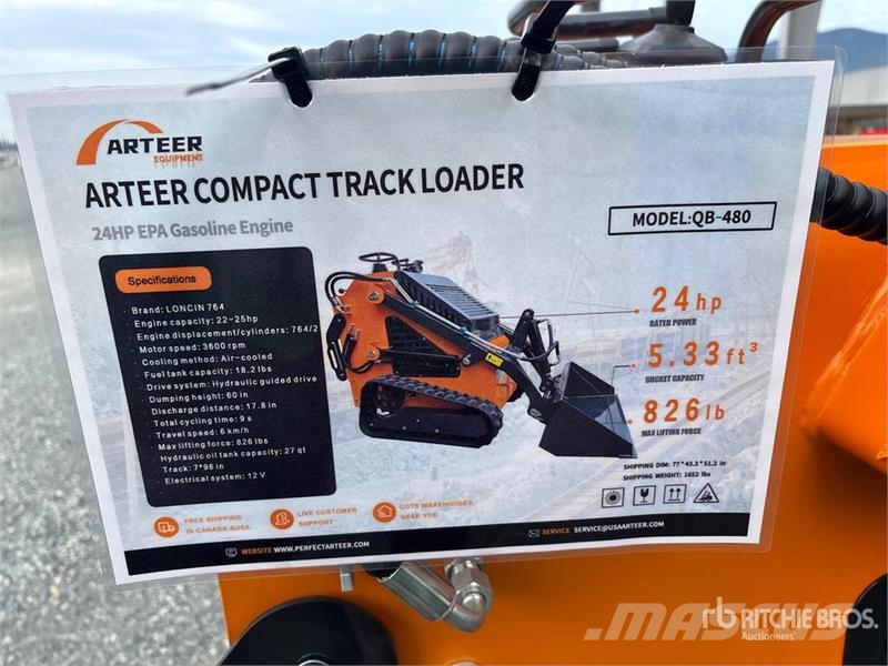 Arteer QB-480 Mini Ride On Compact Track Loader (Unused) Мини товарачи