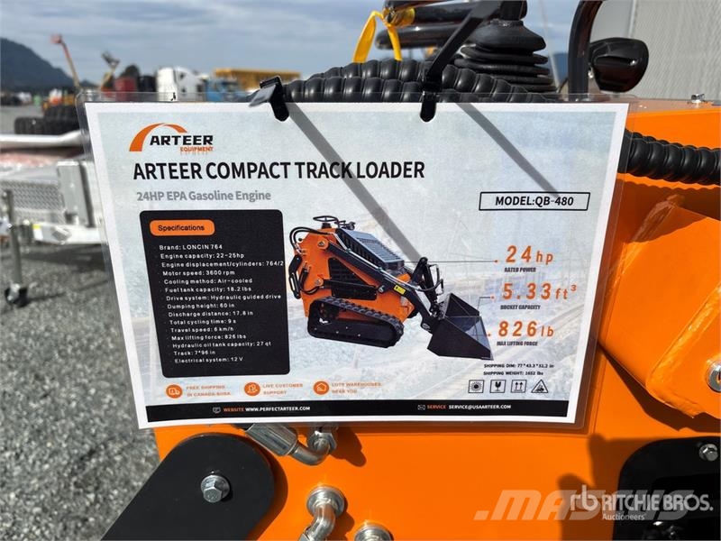 Arteer QB-480 Mini Ride On Compact Track Loader (Unused) Мини товарачи