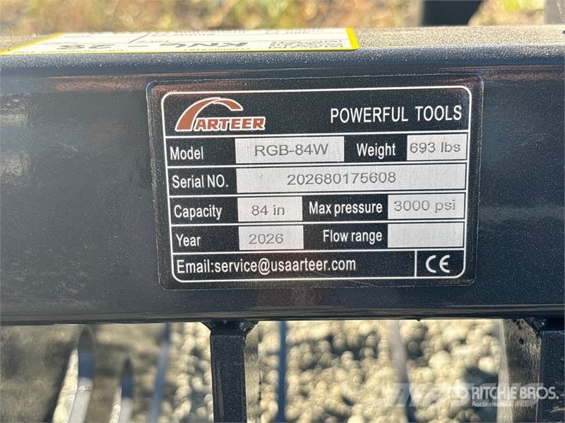 Arteer RGB-84W 84 in Rock Grapple Bucket Skid Steer Grapp Pinzas