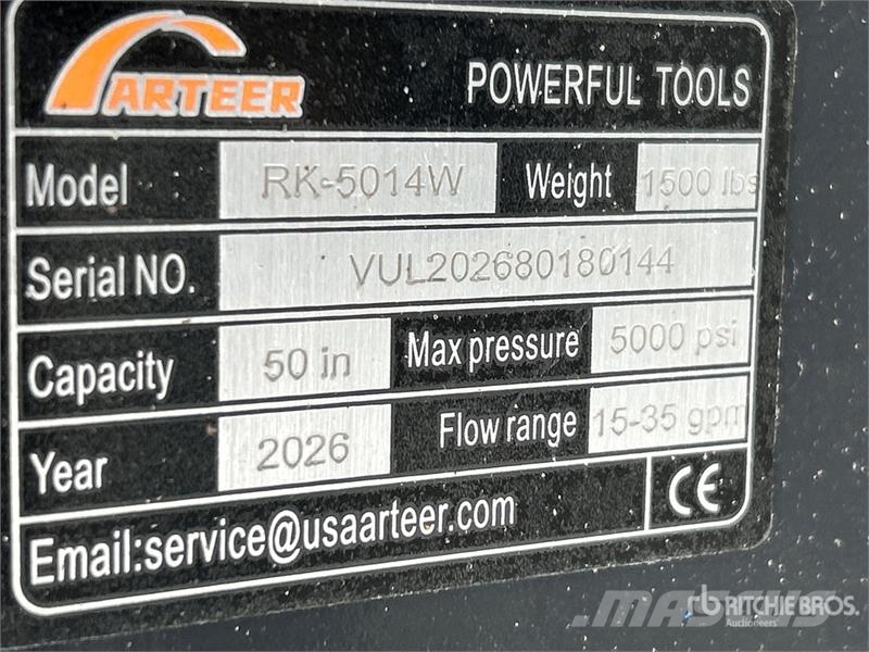 Arteer RK-5014W 50 in Skid Steer Mulcher (Unused) Trituradoras florestais