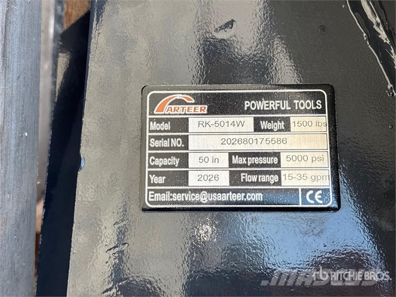 Arteer RK-5014W 50 in Skid Steer Mulcher (Unused) Metsamultšerid