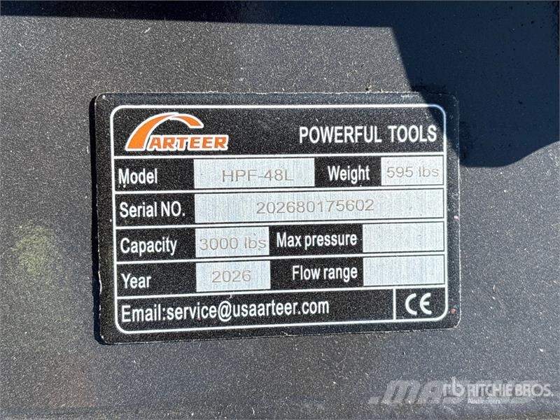 Arteer RPT-42L 42 in Rotating Hydraulic Skid Steer Forks  Vilice