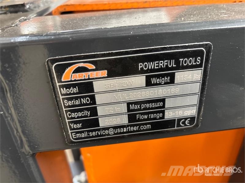 Arteer SB-72W 72 in Skid Steer Screening Bucket (Unused) Godets cribleurs