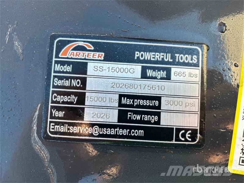Arteer SS-15000G 15000 lb Skid Steer Logging Winch (Unuse Övriga