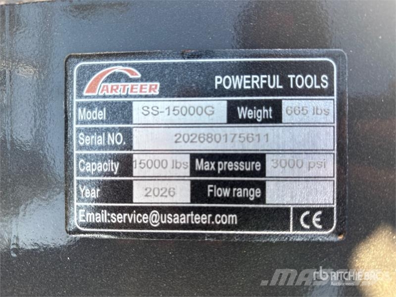 Arteer SS-15000G 45 in 15000 lb Skid Steer Logging Winch Övriga