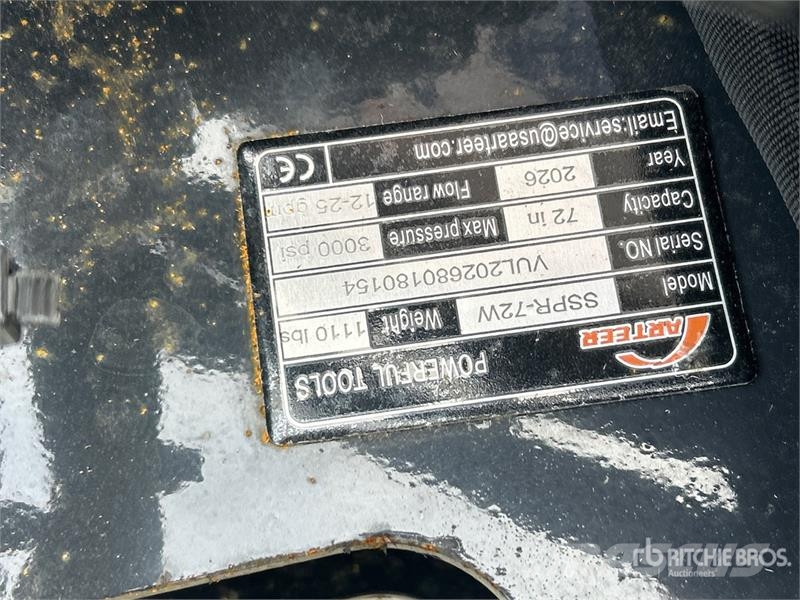 Arteer SSPR-72W 72 in Skid Steer Power Rake (Unused) Ancinho virador
