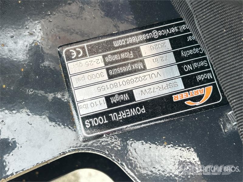 Arteer SSPR-72W 72 in Skid Steer Power Rake (Unused) Ancinho virador