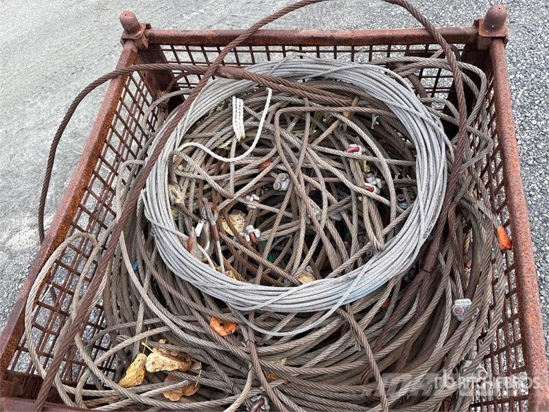  Assorted 1/4 in to 5/8 in Wire Rope Lifting Sling Pacēlāju/krānu aprīkojums