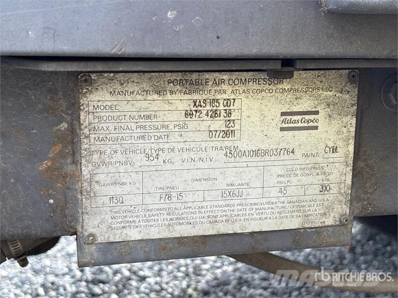 Atlas Copco XAS185CD7 Compresseur