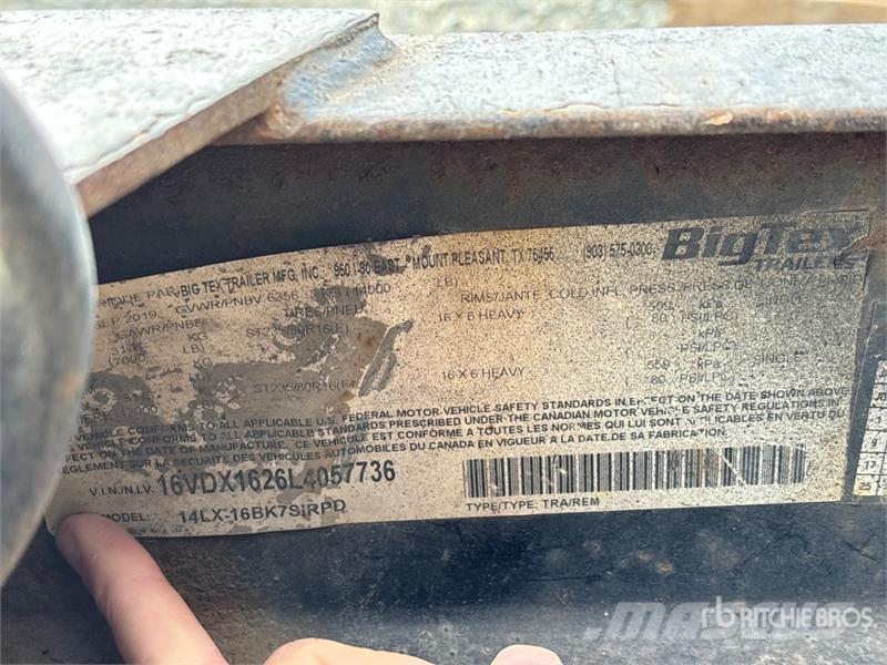 Big Tex 16 ft T/A Dump Utility Trailer مقطورات قلابة