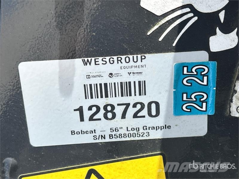 Bobcat 56 in Log Skid Steer Grapple (Unused) Grappin