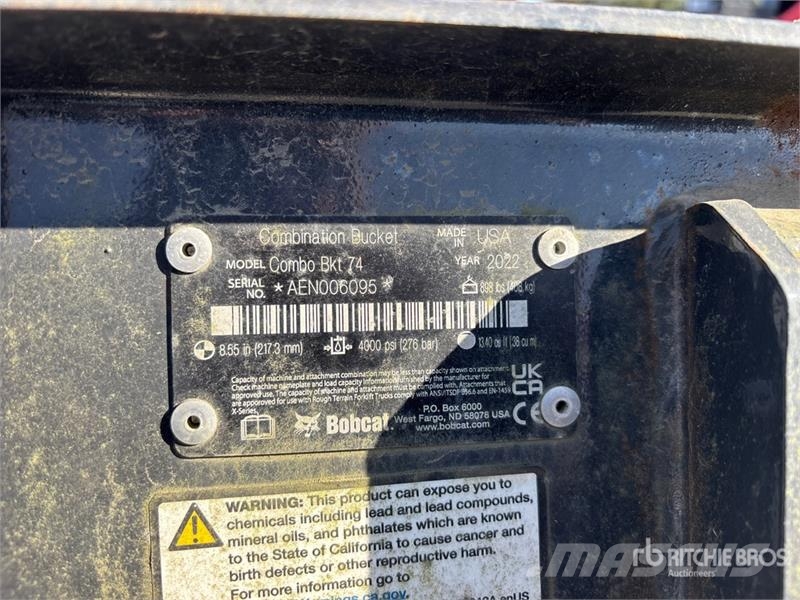 Bobcat 74 in Multi-Purpose Skid Steer Bucket (Unused) Buckets