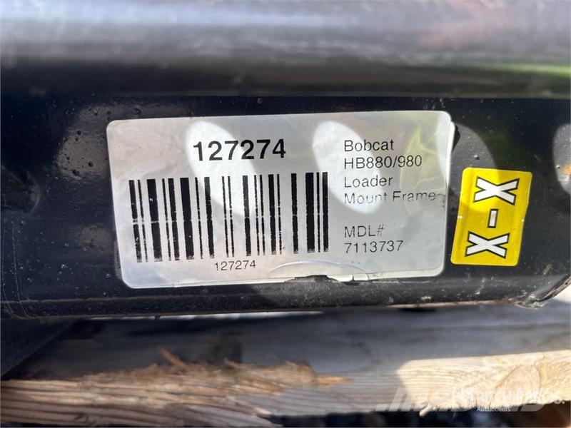 Bobcat HB880/980 Skid Steer Attachment Mounting Plate (Un Drugi deli