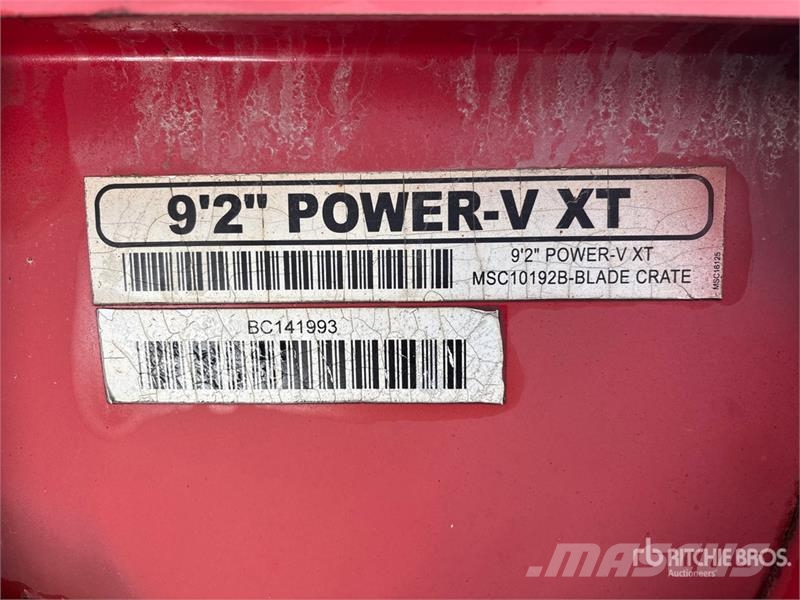 Boss Power-VXT 9 ft 2 in Power-V Snow Plow - Fits Truck Snow blades and plows