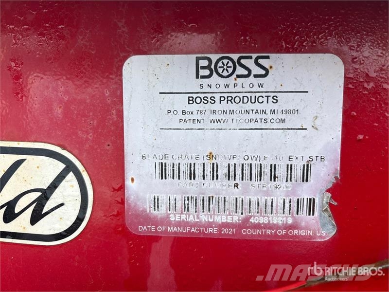 Boss RT3 Snow blades and plows
