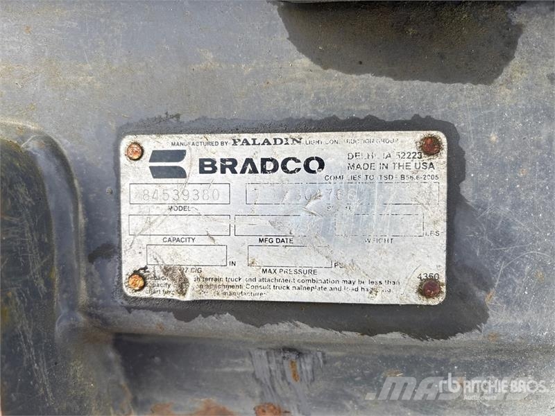 Bradco SUPPLY 20 in Skid Steer Planer مكونات أخرى