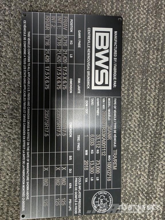 BWS 30 ft Tri/A Tilt Deck Trailer Lavetit