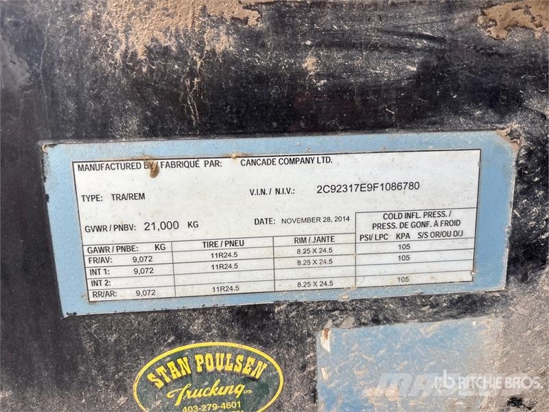 Cancade 17 ft Tri/A Pup Dump Trailer Damperli römorklari